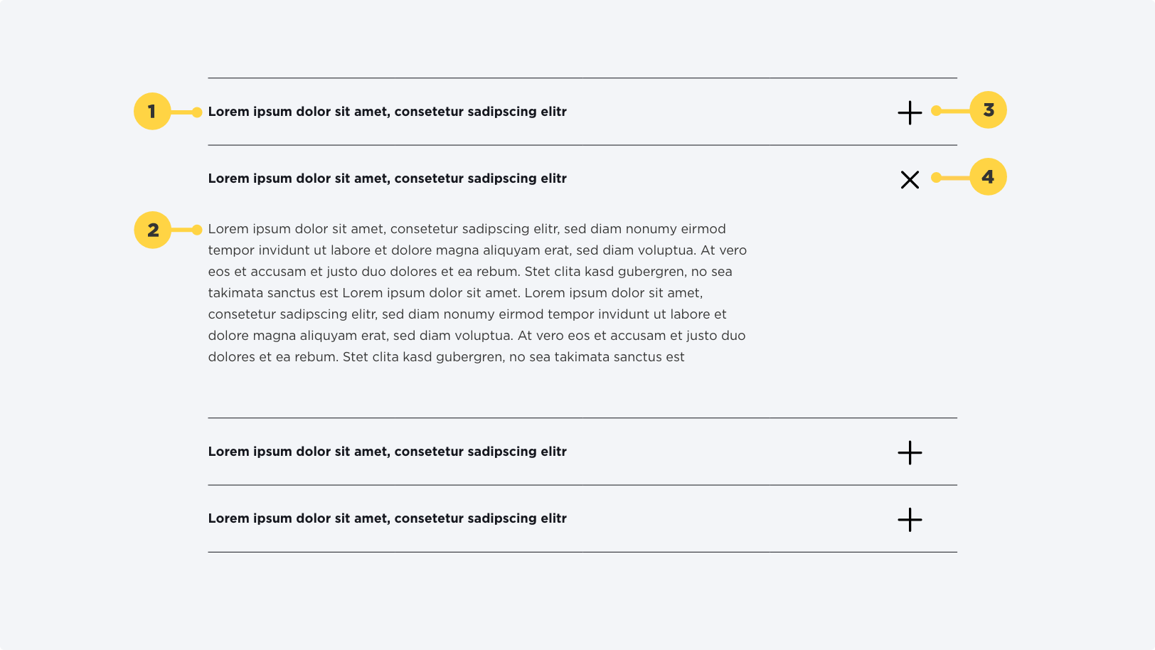 Accordions Design System