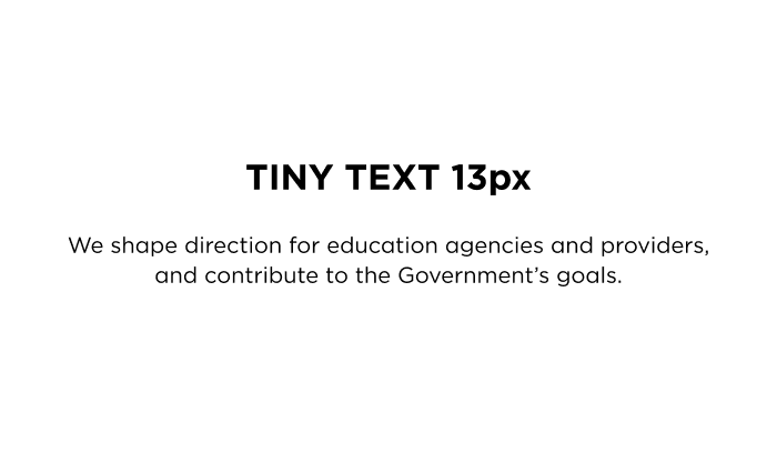 tiny text example with 13px