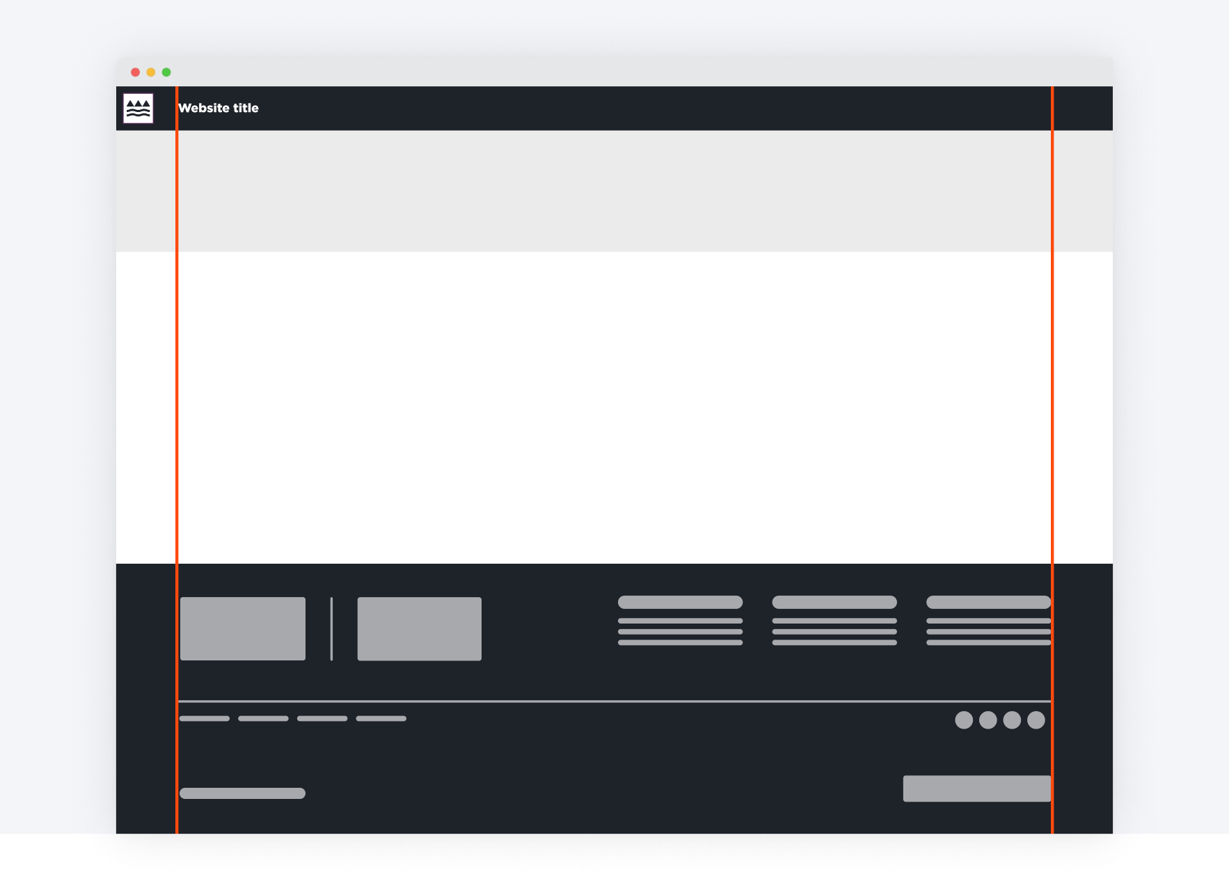 placement of the ministry footer