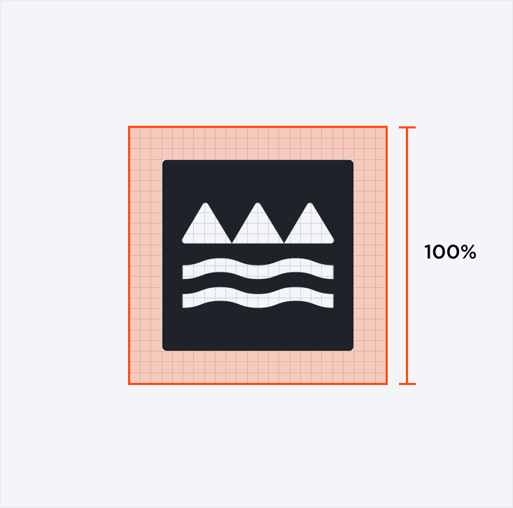 logo container is 100% of the header height